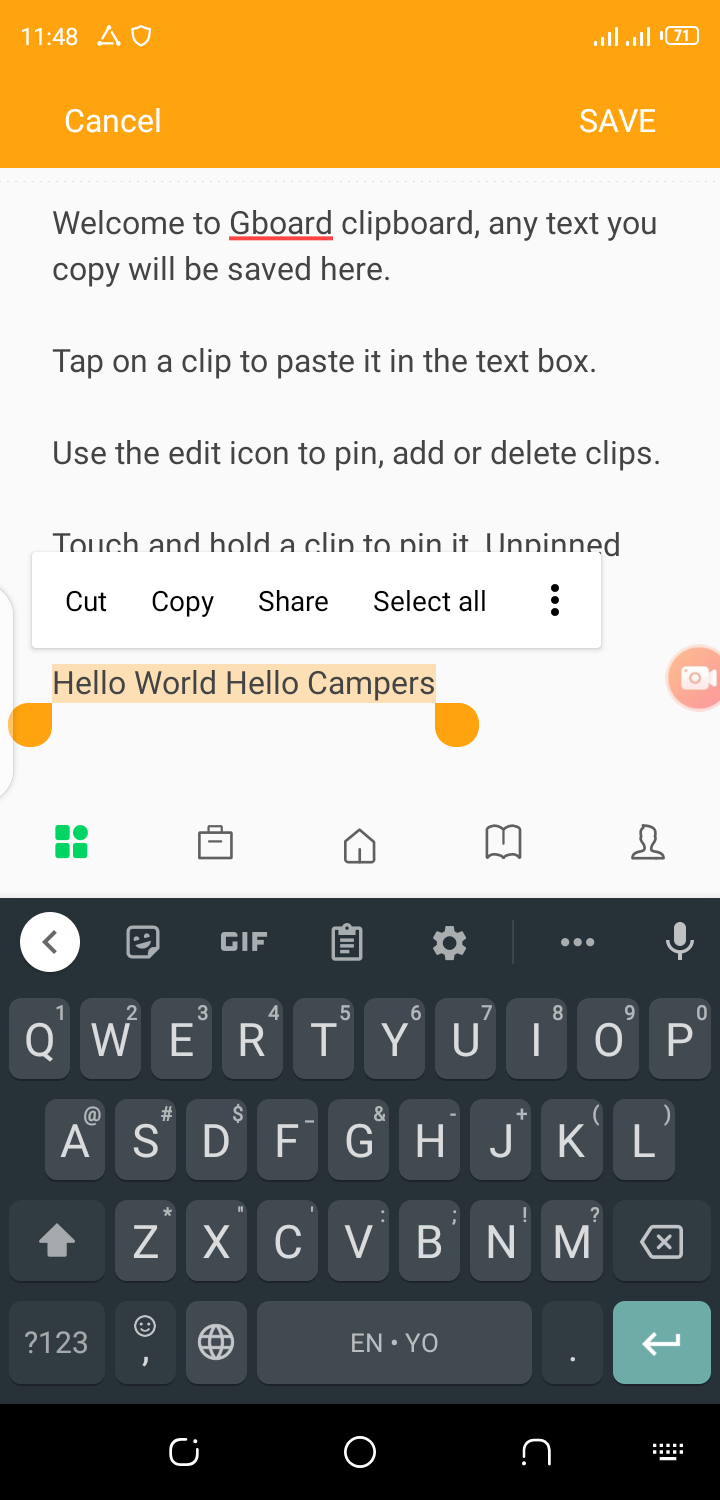 Clear Clipboard on Android